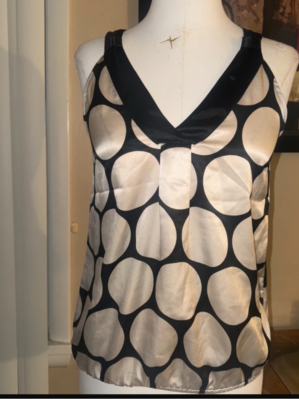 90s/ early 2000s Charlotte Russe polka dot blouse